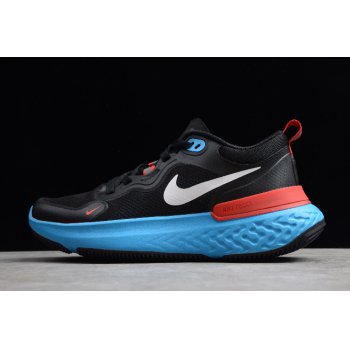 2020 Nike Epic React Flyknit 3 Black Blue-Red CW1777-002 Shoes